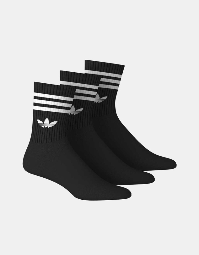 adidas Originals - 3-Pack Three Stripes Crew Socks