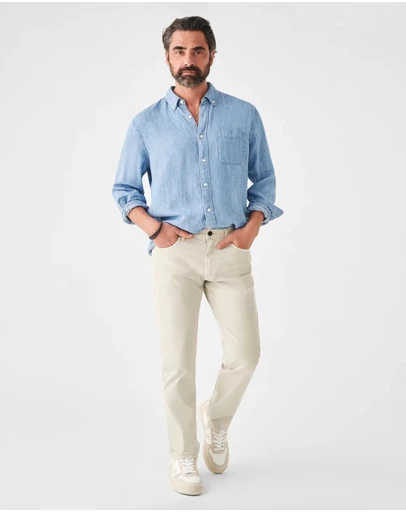 Faherty - Comfort Twill 5 Pocket Organic Cotton Pants