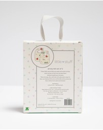 Little Stuff - Farm Friends Jersey Bibs Set Of 2