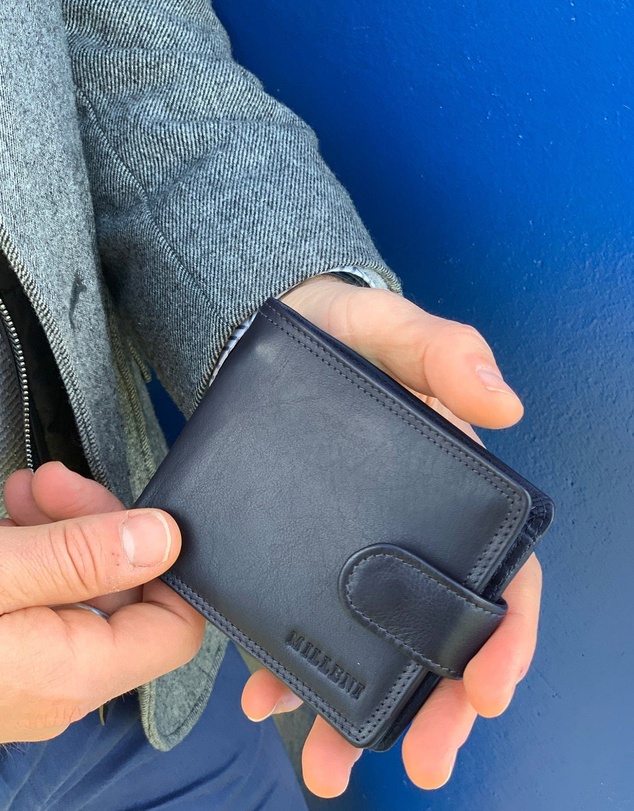 Milleni - Milleni Leather Men's Tab Wallet