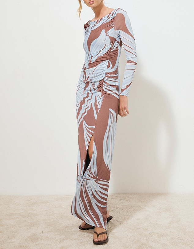 MON RENN - Heirloom Floral Sleeved Dress
