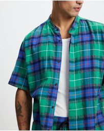 Surrounded By Ghosts - The Silver Slim Cotton Flannelette Shirt