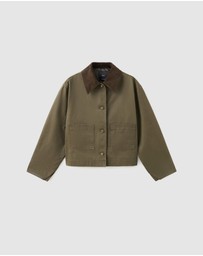 M.N.G - Denim Parka With Contrasting Collar