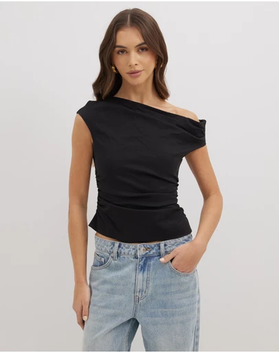 Dazie - Darling Delight Off Shoulder Top