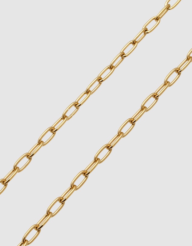 Elli Jewelry - Oval Link Necklace in Gold-Plated 925 Silver