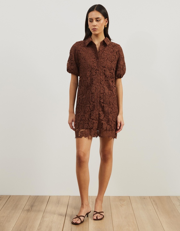 Atmos&Here - Rio Broderie Shirt Dress