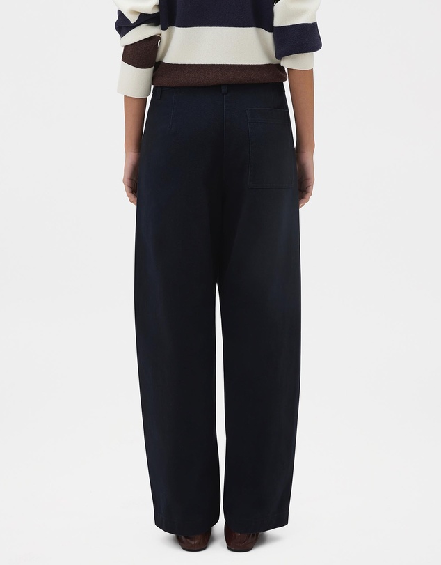Oroton - Barrel Twill Leg Pants