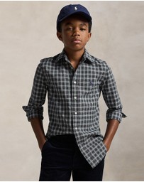 Polo Ralph Lauren - Plaid Cotton Poplin Shirt - ICONIC EXCLUSIVE - Teens