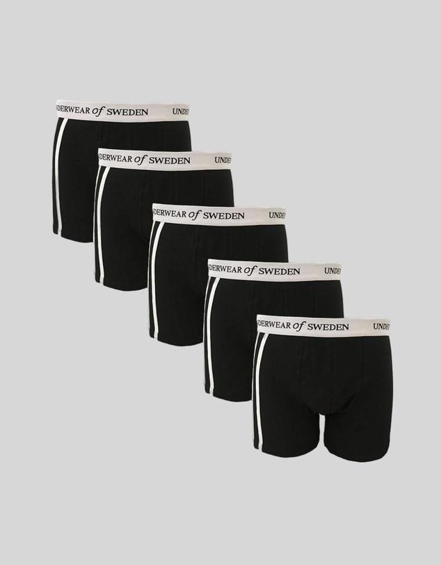Underwear Of Sweden - Men's Boxer Shorts - Black & White (x5 pack)
