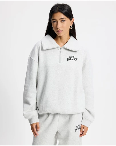 New Balance - Trackside Fleece Half Zip Sweat