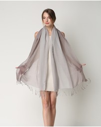 Ozwear Connection Uggs - Ugg 100% Merino Wool Tie Dye Scarf Grey and Taupe