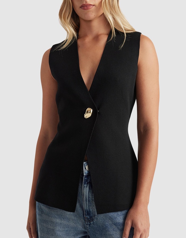 Decjuba - Maddie Longline Knit Vest