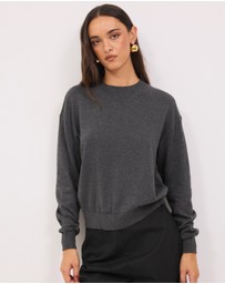 Calli - Melton Relaxed Knit Jumper