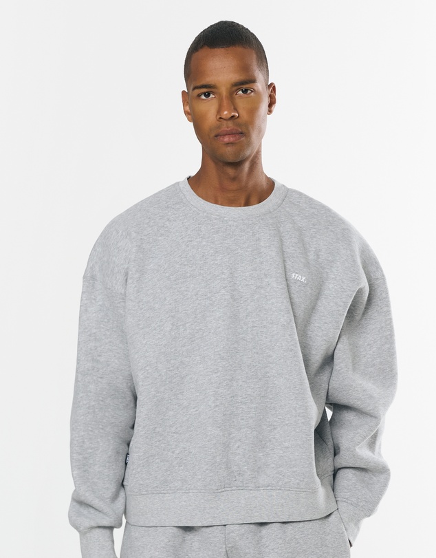 STAX. - Classic Crew Solfleece® - Grey Marle