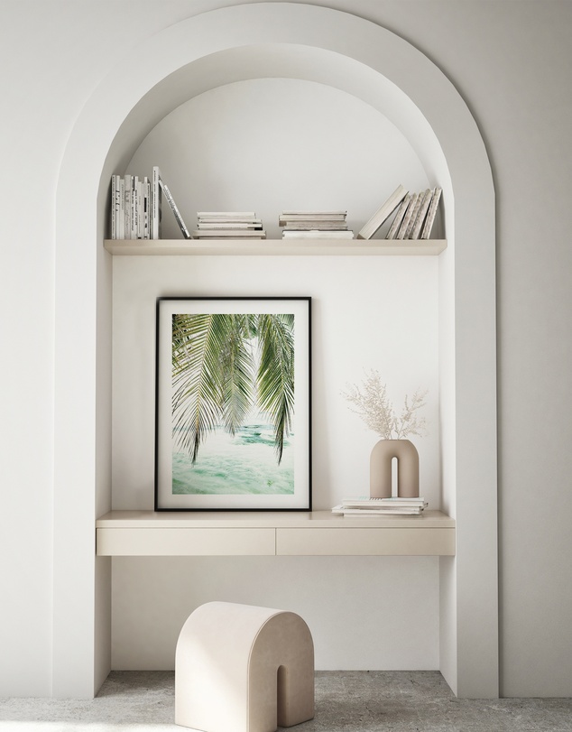 Olive et Oriel - Seaside Palm Art Print