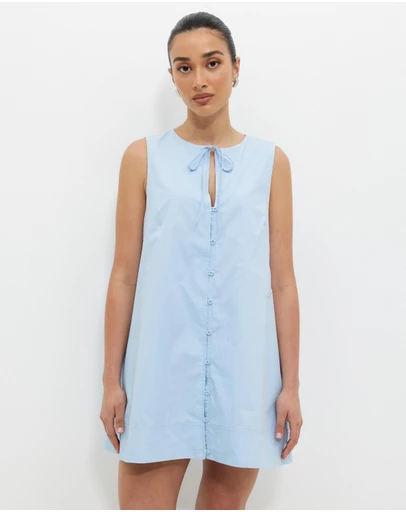 Calli - Poplin Swing Mini Dress