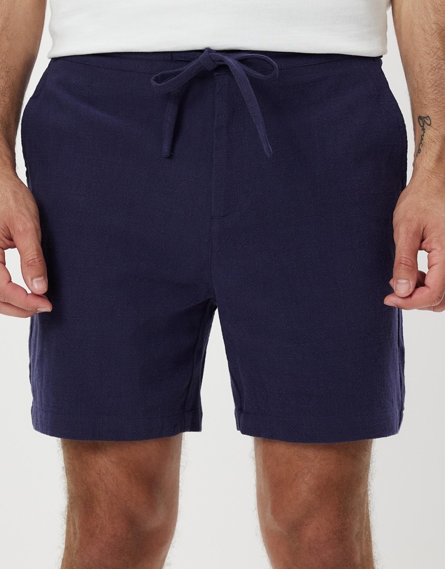 Staple Superior - Newport Textured Linen Blend Shorts