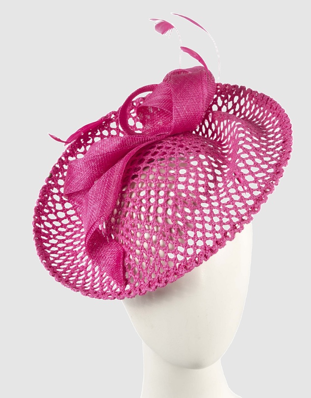 Max Alexander - Fuchsia Plate Racing Fascinator
