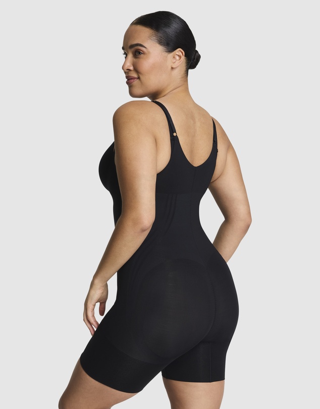 Spanx - Spanxsculpt Gofigure-Open Bust Mid Thigh Bodysuit