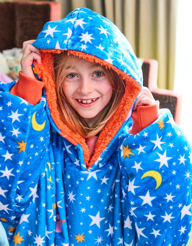 Kip&Co - Stars And Moon Kuddle Hooded Oversized Sweater - Kids