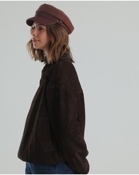 Morgan & Taylor - Keira Paper Boy Cap in Brown