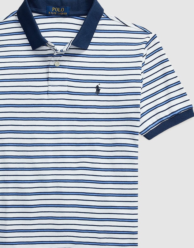 Polo Ralph Lauren - Striped Soft Cotton Polo Shirt - Teens