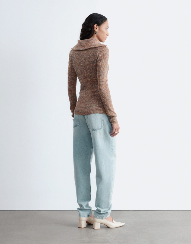 & Other Stories - Melange Knit Half-Zip Top