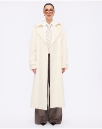 Minima Esenciales - Lior Wool Pinstripe Tailored Pants