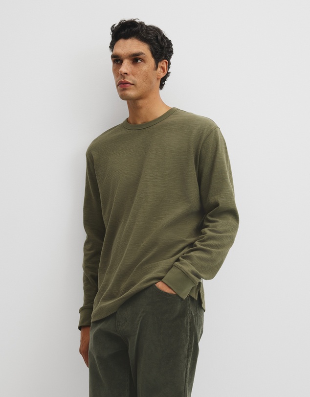 Country Road - Long Sleeve Cotton Slub T-shirt
