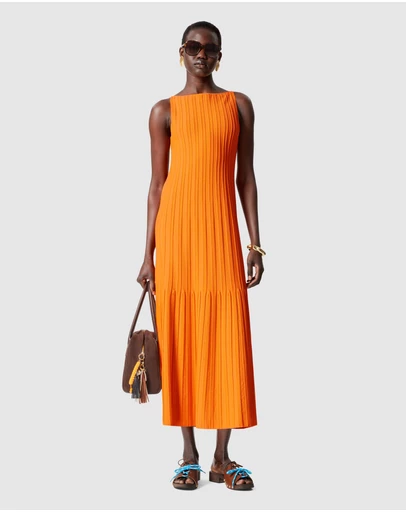 & Other Stories - Rib-Knit Midi Dress