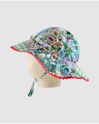 Fleur Harris - ‘Enchanted Garden’ Summer Baby Hat in Patchwork