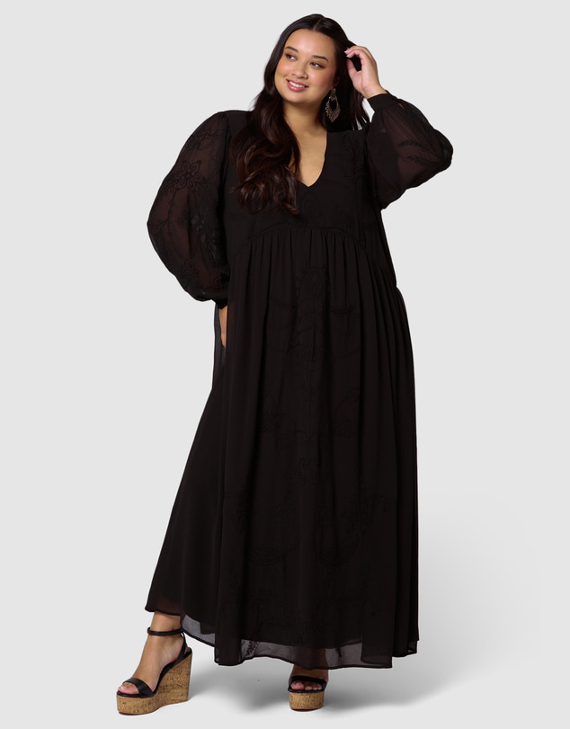 Sunday In The City - Hidden Noise Maxi Dress