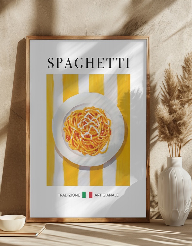 Olive et Oriel - Spaghetti by Andreas Magnusson Art Print