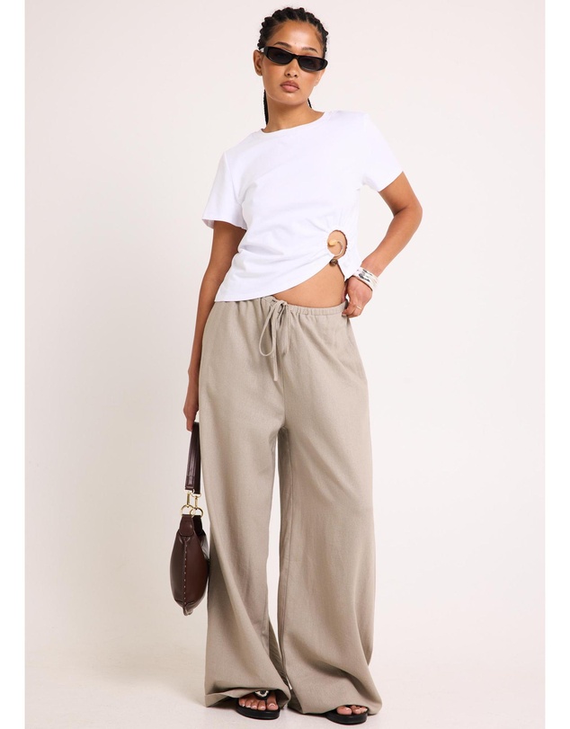 Subtitled - Hideaway Linen Wide Leg Pants