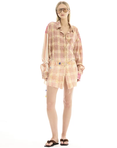 THE TALES - Summer Check Shirt Dress