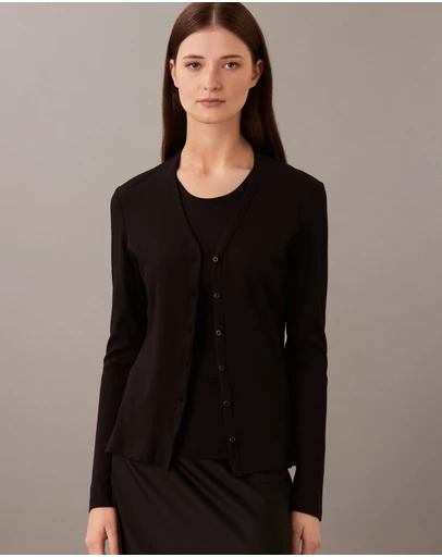 Calvin Klein - Modal Ribbed Cardigan