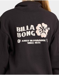 Billabong - Girls 6 to 16 Paradise Half Zip Crew Neck
