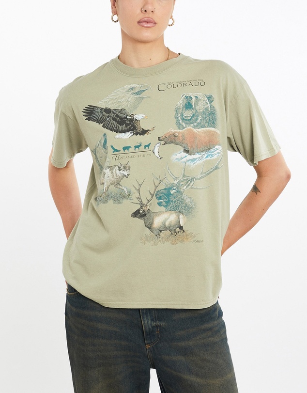 Vintage by The Real Deal - Pre Loved - Vintage Colorado Wildlife Tee