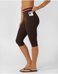 Lorna Jane - Circuit Luxe Rib 3/4 Capri Leggings