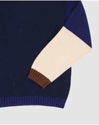 Bebe by Minihaha - Jake Block Knitted Jumper - Kids