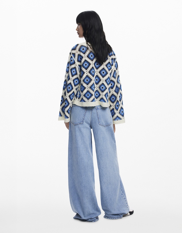 Desigual - Multicolored crochet sweater