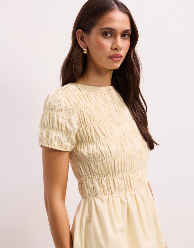 The Fated - Macey Shirred Mini Dress