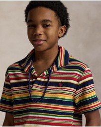Polo Ralph Lauren - Striped Cotton Terry Polo Shirt - Teens