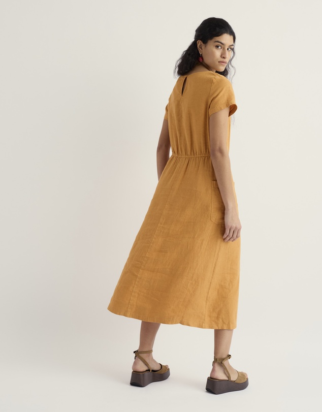 Seasalt - Haneth Waisted Linen Midi Dress