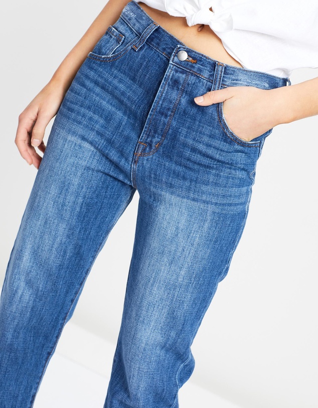 White By FTL - Houston Mum Jeans
