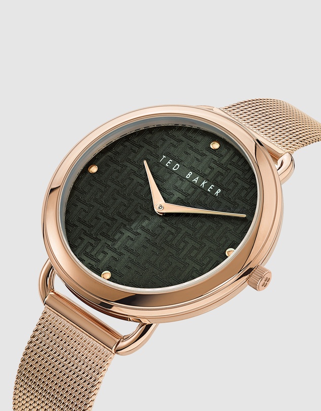 Ted Baker - Hetttie 37mm Rose Gold-Tone Mesh Bracelet Watch