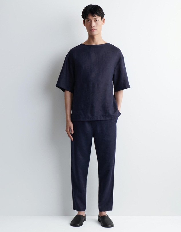 COS - Elasticated Linen Regular-Fit Tapered Trousers