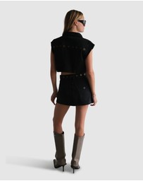 Abrand - 95 Aline Skirt Brie Eyelet