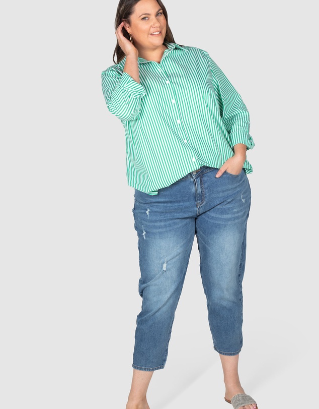Love Your Wardrobe - Jordyn Mid Wash Stretch Jeans