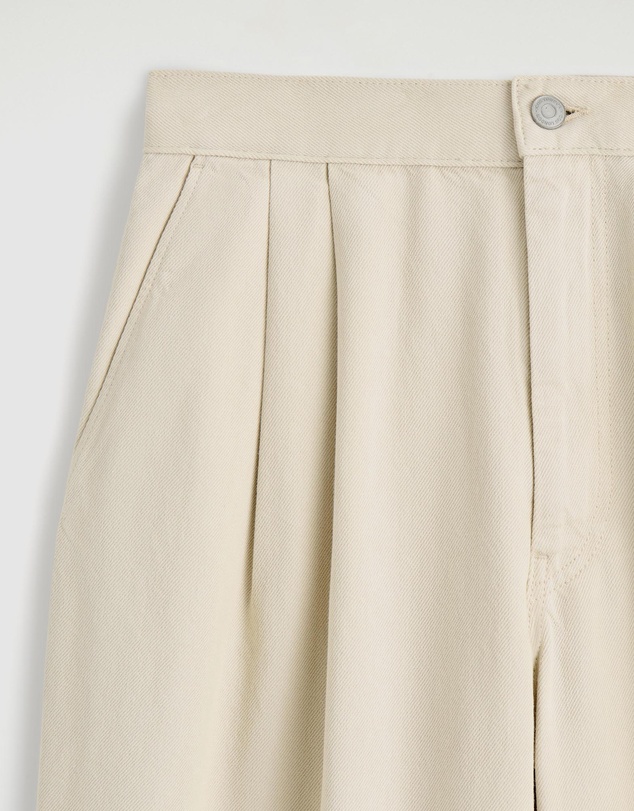 COS - Pleated Wide-Leg Denim Trousers